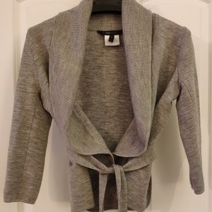 BCBG merino wrap sweater cardigan XS